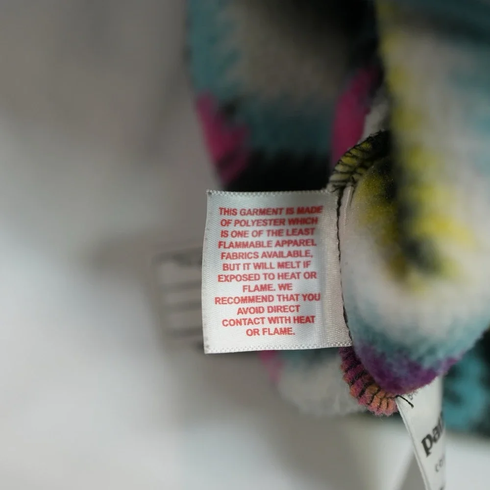 PATAGONIA Synchilla Snap-T Timber Twist Pullover‎ Girl's Size Large 12 Vtg